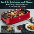 thumbnail image 3 of Techwood Stainless Steel Electric Contact Grills - Temperature Control, Smoke Extractor, Drip Tray, LED Panel, 3 of 5