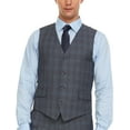 thumbnail image 4 of Adam Baker by Gianco Ferro Men's 63822 Slim Fit 3-Piece Suit - Grey - 38S, 4 of 7