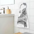 thumbnail image 4 of Coolnut Paris Eiffel Tower Hand Towels Set of 2 Soft Absorbent Towel Hand Cloth, Cotton Fingertip Bath Towels for Home, Bathroom Hotel, Gym and Spa 28 X 16 in, 4 of 6