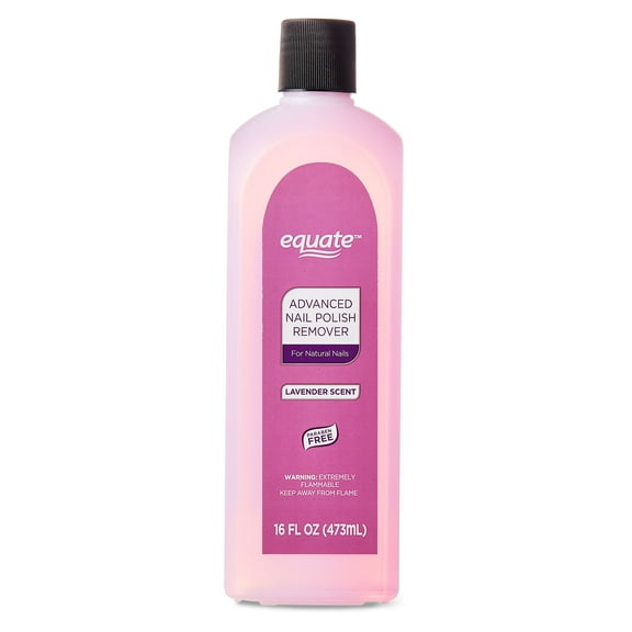Equate Advanced Lavender Nail Polish Remover, Lavender Scent, 16 fl oz