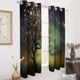 thumbnail image 2 of Landscape Butterfly Blackout Curtains for Bedroom Curtains Insulated Room Darkening Window Drapes for Living Room, 2 of 7