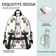 thumbnail image 5 of Monster Cartoon Truck White Pattern Cute School Backpack Bag for School with Padded Back and Adjustable Shoulder Straps 15.25"x11.5"x5.25", 5 of 5
