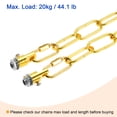 thumbnail image 5 of Unique Bargains 1.83m Long Hook Loops Connectors Pendant Light Fixture Chain Gold 1 Set, 5 of 5