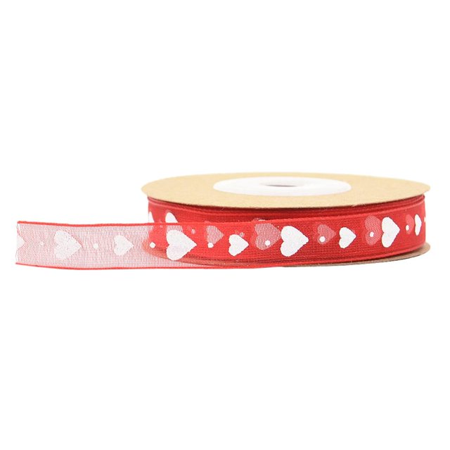 Cintas de grosgrain de corazón de 10 m para envolver regalos de boda de San Valentín rojo Zulema Cintas de raso grosgrain