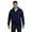 NAVY, variant on Mens ComfortBlend EcoSmart 50/50 Full-Zip Hood P180 (10 PACK)