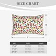 thumbnail image 4 of Sikiie Ice Cream Popsicles Print Plush Pillow Cover, Wrinkle-proof and Stain-resistant Pillow Protector without Pillow Core, Home Decoration-16"x24", 4 of 6