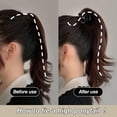 thumbnail image 2 of 4 piezas de pinzas para el cabello clip mediano cabeza trasera femenina clip de garra de tiburón cola de caballo alta clip de artefacto fijo cubierta de la cabeza damas niñas accesorios de peinado dia, 2 of 5