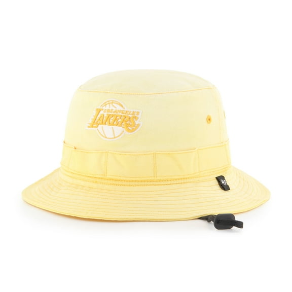 Men's-'47  Gold Los Angeles Lakers Buxton Garment Washed Bucket Hat