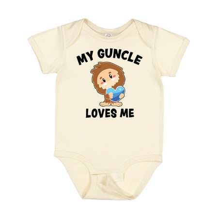 

Inktastic Cute Bigfoot My Guncle Loves Me Gift Baby Boy Bodysuit