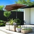 thumbnail image 6 of Villacera 9FT Outdoor Half Patio Umbrella - Balcony Furniture, Brown, 6 of 7