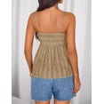 thumbnail image 5 of Wrongduck Womens V Neck Spaghetti Strap Tank Top Flowy Sleeveless Y2K Summer Going Out Cami Shirt 2026, 5 of 15