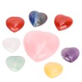 thumbnail image 4 of Natural  Stone Set, Unique Colour And Pattern Gift For Others Natural  Heart Shaped Stones 8 X  For Decoration, 4 of 8