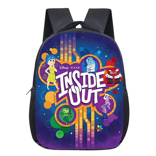 mochila escolar con estampado de dibujos animados para niño y niña, morral con estampado de dibujos animados de Inside Out 2, bolsa de libros para estudiantes-Backpack Student Shoulder Bag
