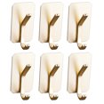 thumbnail image 1 of Ganchos adhesivos, ganchos de pared para colgar abrigos, sombreros, toallas, batas, llaves, ropa, gancho de armario para el hogar, cocina, baño, oficina (paquete de 6), 1 of 5