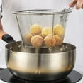 thumbnail image 6 of Non-Stick Fry Strainer Basket: Portable Colander with Handle for Easy Cooking!, 6 of 9
