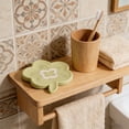 thumbnail image 6 of Spring Peach Soap Box Household Bathroom Washbasin Guide Silicone Soap Storage, Self Draining Soap Holder with Lid, Portable Travel Soap Case Keeps Bar Dry, 6 of 6