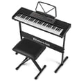 MUSTAR Portable 61 Keys Electric Lighted Up Piano Keyboard for