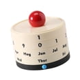 thumbnail image 5 of Zxpjkyu Desk Calendar Perpetual Calendar Desktop Accessory Small Cute Decoration Modern beige, 5 of 9