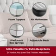 thumbnail image 2 of SHILIU-Mellanni Extra Deep Pocket Split King Sheet Set for Adjustable Bed - Iconic Collection Bedding Sheets & Pillowcases - Soft, Cooling Bed Sheets - Extra Deep Pocket up to 21" - 5 PC (Split King,, 2 of 4