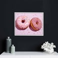thumbnail image 4 of Nawypu  Canvas Print Wall Art Neon Strawberry Chocolate Sprinkle Donuts Food & Cooking Kitchen Photography Realism Decorative Scenic Rustic Zen Calm Colorful for Living Room, Bedroom, Office, 4 of 4