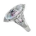thumbnail image 5 of Women Jewelry Accessory Elegant Decoration Oval Cut Enamel Flower Butterfly Ring for Party, 5 of 7