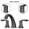 thumbnail image 4 of Bathroom Sink Faucet, 3 Hole Bath Faucet with Stainless Steel Pop Up Drain & Hose, 4 of 6