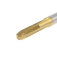 thumbnail image 5 of Spiral Point Plug Threading Tap M2.5 x 0.45 Thread, Ground Threads H2 3 Flutes, HSS 6542 Titanium Coated, 5 of 6