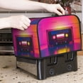 thumbnail image 7 of Lsque Neon Cassette Tape Print 4 Slice Toaster Cover , Kitchen Appliance Dustproof Protector , Toaster Protector Dustproof Kitchen Appliance Cover, 7 of 7