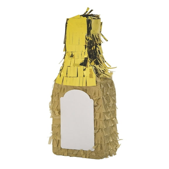 Fun Express Blank Champagne Multi-color Wedding Mini Pinatas, 6 Count (8" x 4.3")