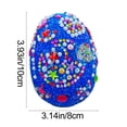 thumbnail image 3 of BAOPAI Easter Egg Decorating Kit Foam Base With Glitter And Rhinestones Arts And Crafts Complete DIY Set For Easter Party Decorations, 3 of 7