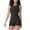 black, variant on ORVELLUNE Women's Padded Open Back Workout Romper, Sleeveless Yoga Short Jumpsuit