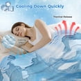 thumbnail image 3 of Blue Coastal Cooling Blanket, Lightweight Breathable Summer Throw Blanket with Double Sided Cold Effect,Summer Beach Ocean Seawater Nautical Picnic Beach Blankets Bed Sheet for Hot Sleepers 30"x40", 3 of 8