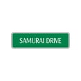 thumbnail image 1 of Samurai Drive Aluminum Metal Novelty Street Sign Sword Katana Wall Décor 4x13.5, 1 of 1