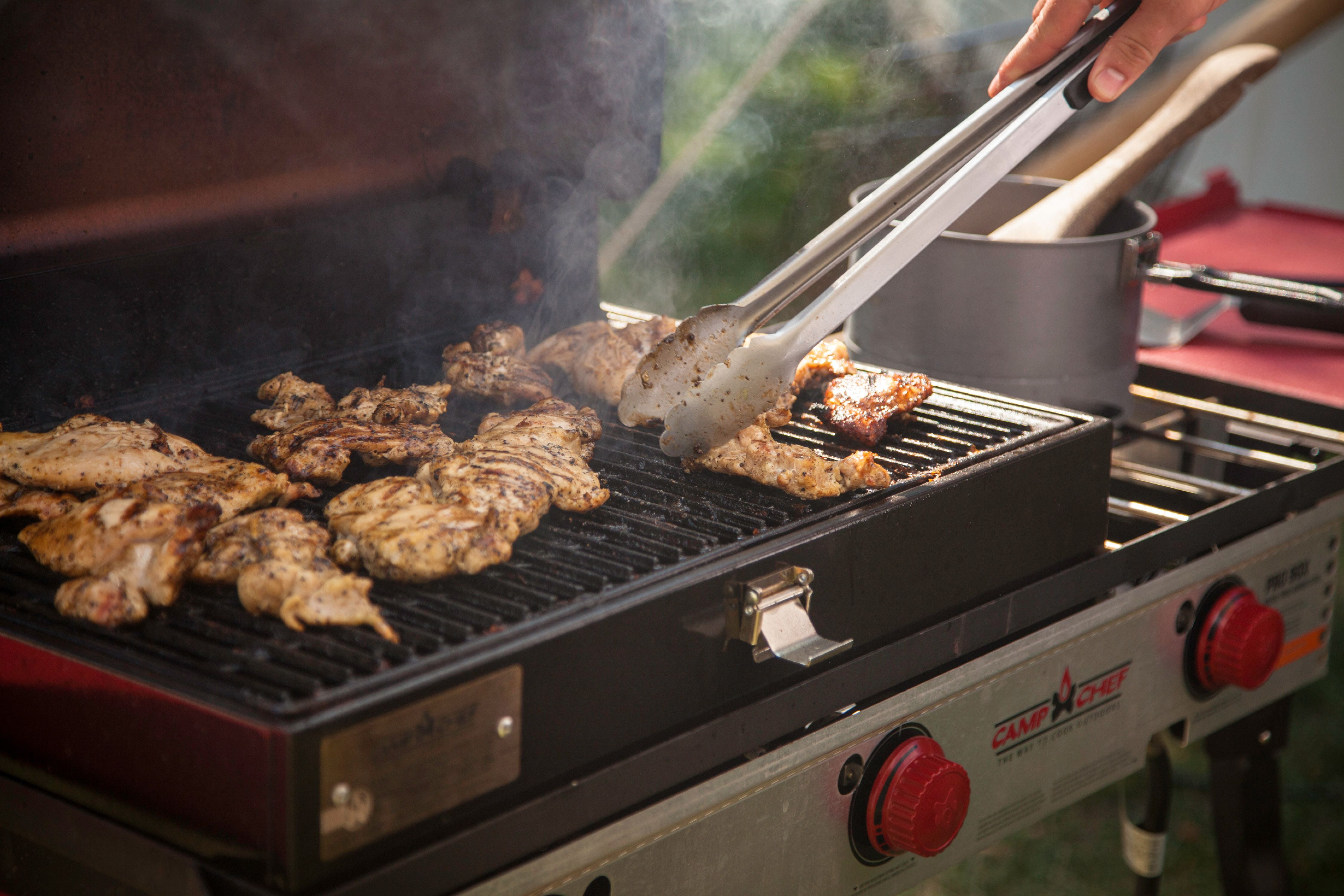 Camp chef barbecue box with lid sale