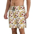 thumbnail image 2 of Naloa Mushroom Men's Beach Shorts, Surfing shorts, Swim trunks, Quick Dry Swim Trunks for Surfing Beach Fun - Small, 2 of 9