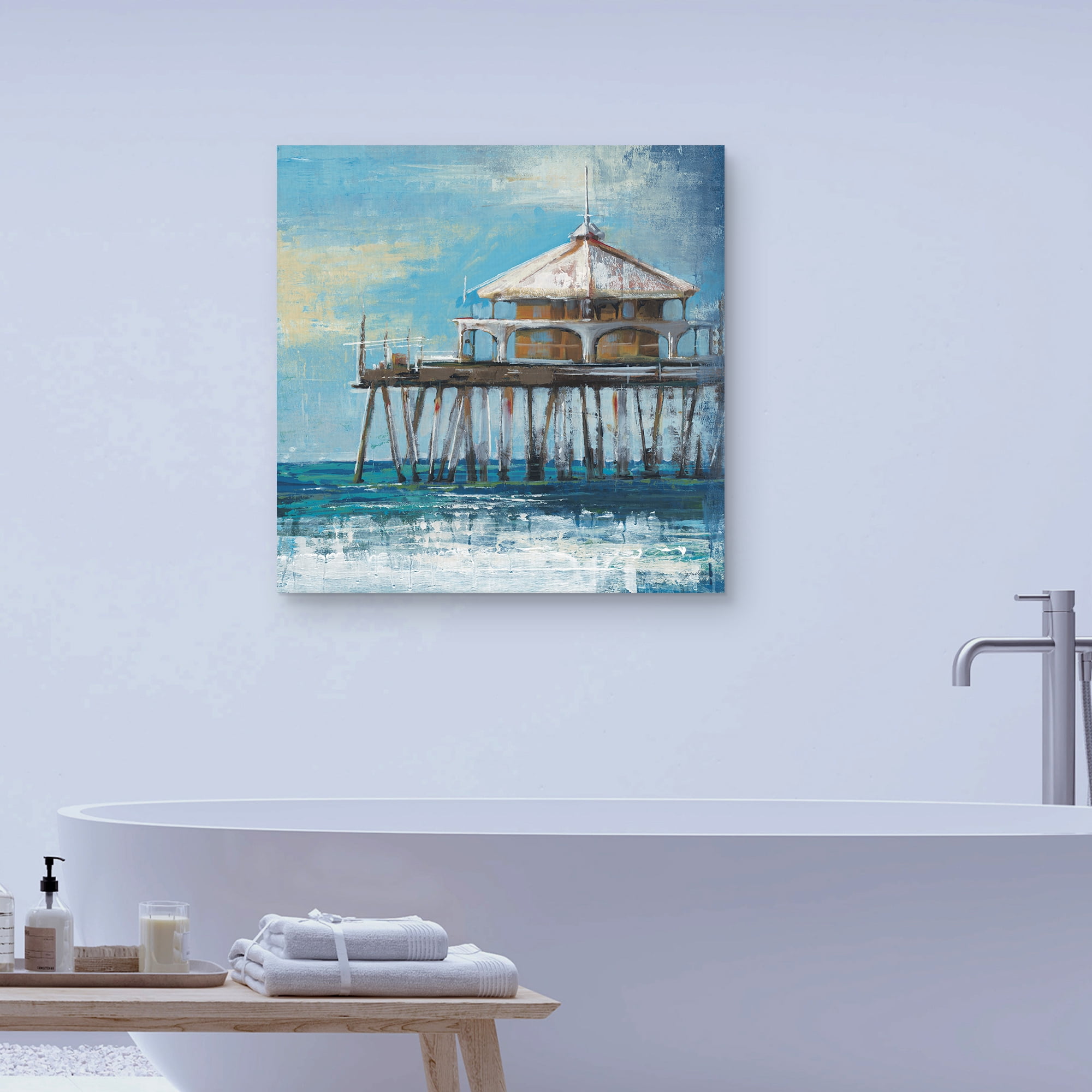 Boardwalk Pier by Liz Jardine Canvas Art Print