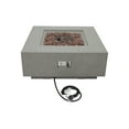 thumbnail image 7 of AMS Fireplace Brooklyn Square 40” Fire Pit Table - Natural Gas - Light Gray, 7 of 7