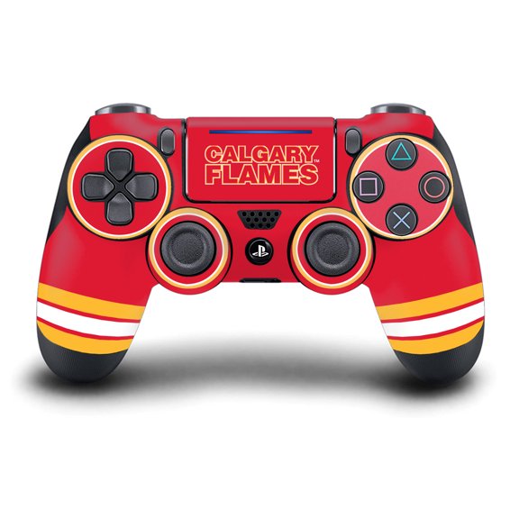 Head Case Designs Officially Licensed NHL Calgary Flames Oversized Vinyl Sticker Skin Decal Cover Compatible with Sony DualShock 4 Controller