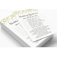thumbnail image 3 of Inkdotpot Gold ConfettiWhy Do We Do That 50-Pack Bridal Wedding ShowerGameBachelorette Party ActivityGameCards, 3 of 7