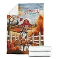 thumbnail image 2 of Thanksgiving Siberian Husky Pilgrim Grateful, Thankful, Blessed Fall Welcome Cozy Fleece Blanket Husky Dog Lover Gifts Warm Soft Throw Blanket - 00021, 2 of 5