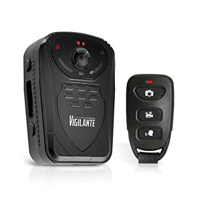 - updated pyle body wireless camera | compact security body cams | audio video recording | night vision, rechargeable batteries | memory 16gb lcd display | splash proof water resistant | police camera