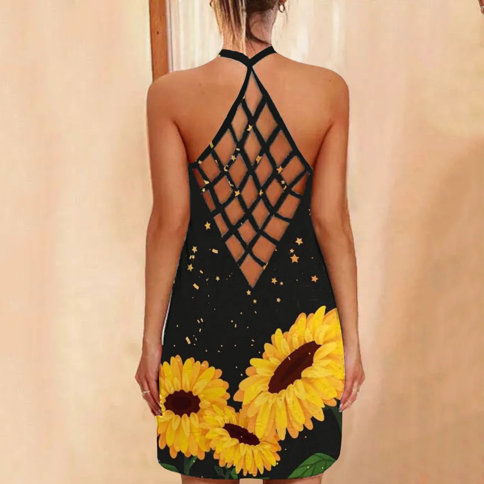 sunflower tank dress