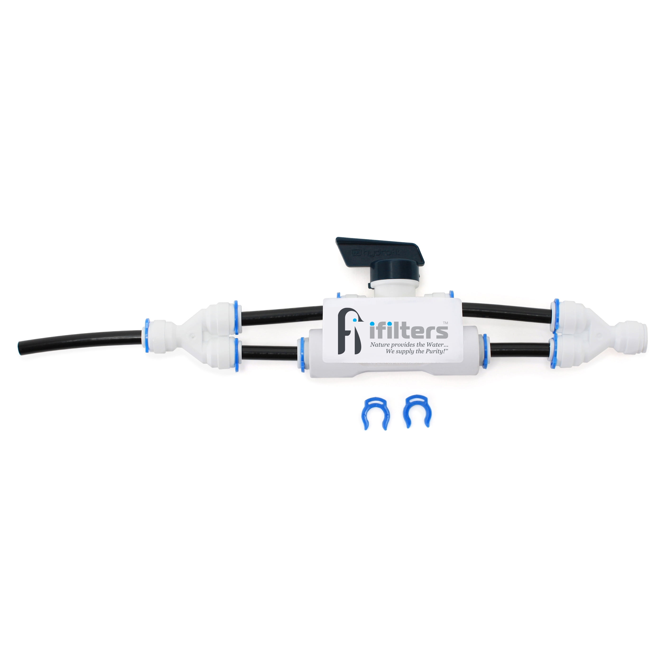 iFilters Reverse Osmosis RO Flush Kit Valve for 50 GPD RO System, 1/4