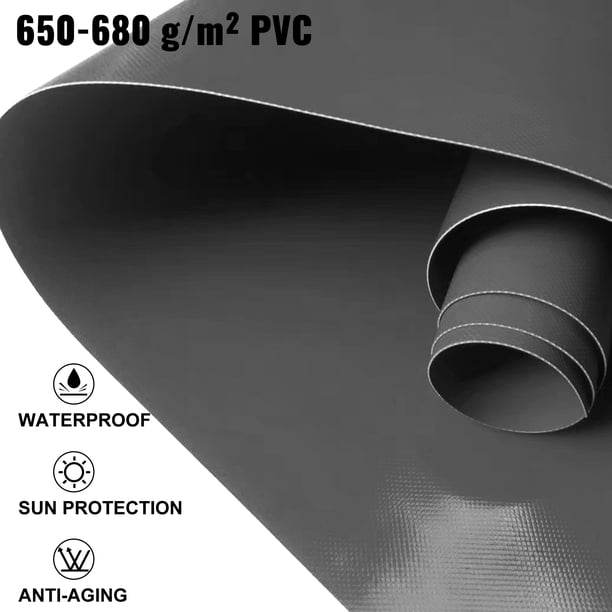 Cubierta de Seguridad para piscina Vevor cubierta para piscina enterrada 16 pies de diámetro PVC redondo