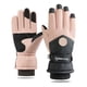 thumbnail image 1 of Guantes de esquí de otoño e invierno para hombres y mujeres, guantes de terciopelo gruesos y cálidos para deportes de equitación, resistentes al viento y al agua, 1 of 6