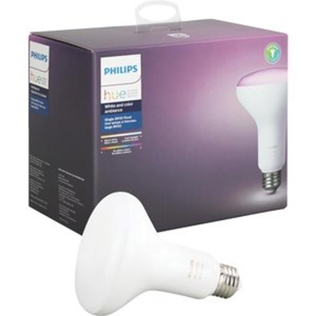 Leia klip lærken Philips 9 watt & 630 Lumen BR30 Hue Color Changing Floodlight LED Smart  Bulb - Walmart.com