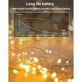 thumbnail image 3 of Fairy Lights HOBAYS, paquete de 20 unidades, funciona con pilas, 1 m, 20 LED, blanco cálido, 3 of 7