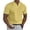 Yellow, variant on Prolriy Shirts for Men Spring Summer Casual V Neck Solid Short Sleeve Tee Shirt Top Blouse Mens Shirts Blue2 L