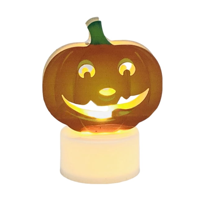 Décorations d'Halloween Intérieures, Décorations d'Halloween Bougies Led Lumières Citrouille Fête Cour, Décorations d'Halloween Extérieures, Décorations de Fête d'Halloween