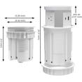 thumbnail image 5 of Automatic Pop Up Outlet, 4.33 inch Pop Up Outlet for Countertop with 15W Wireless Charger 3 AC Plug 1 USB-A 1 USB-C Hidden Outlet 5 FT Cord for for Kitchen/Home/Office (White), 5 of 7